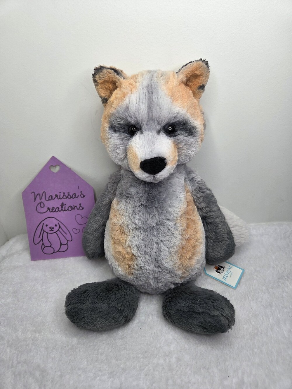 NWT Customized Jellycat Bashful Arctic Fox "Channing"